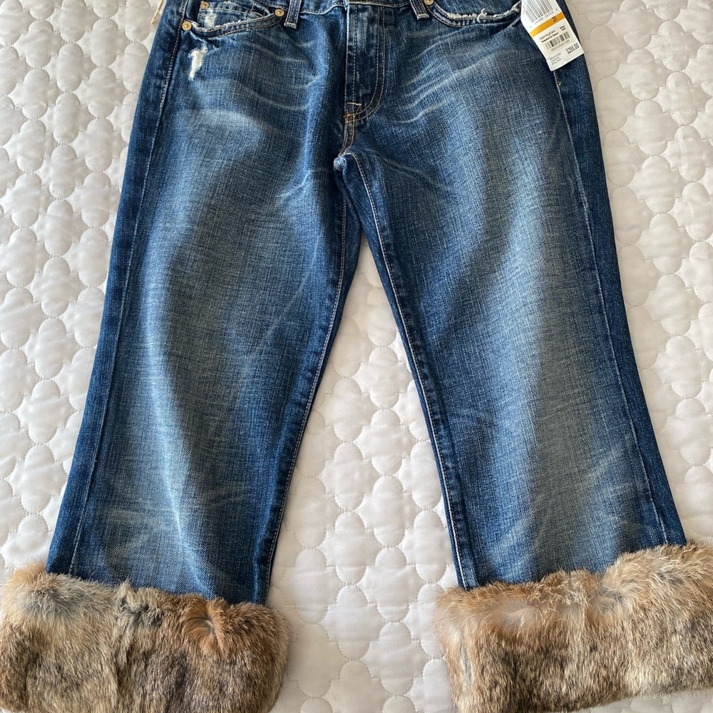Seven 7 Jeans with fur